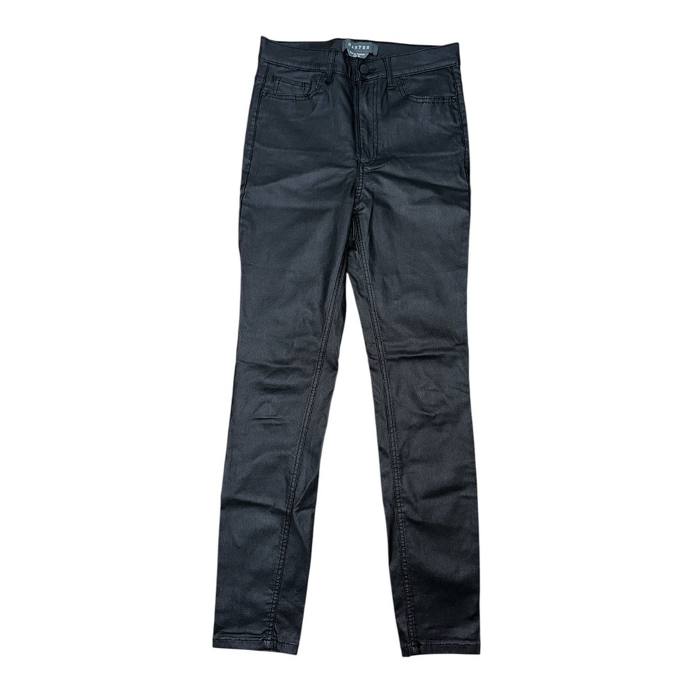 Harper Black Cropped Ankle Pants with Slim Fit
